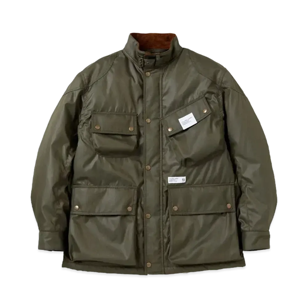 NEIGHBORHOOD Stand Collar Motorcycle Jacket "Olive Drab"