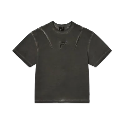 THUG CLUB x FILA Logo T-Shirts "Wash Black"