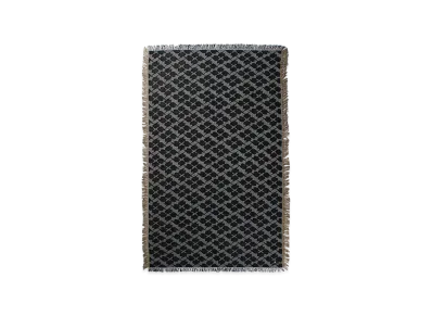 APHRODITEGANG GAKKIN x BUDSPOOL Kazahanabachi Jacquard Rug "Black"