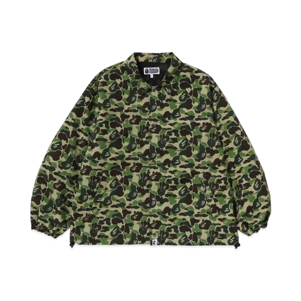 A BATHING APE x October's Very Own OVO Abc Camo Coach Jacket "Green"