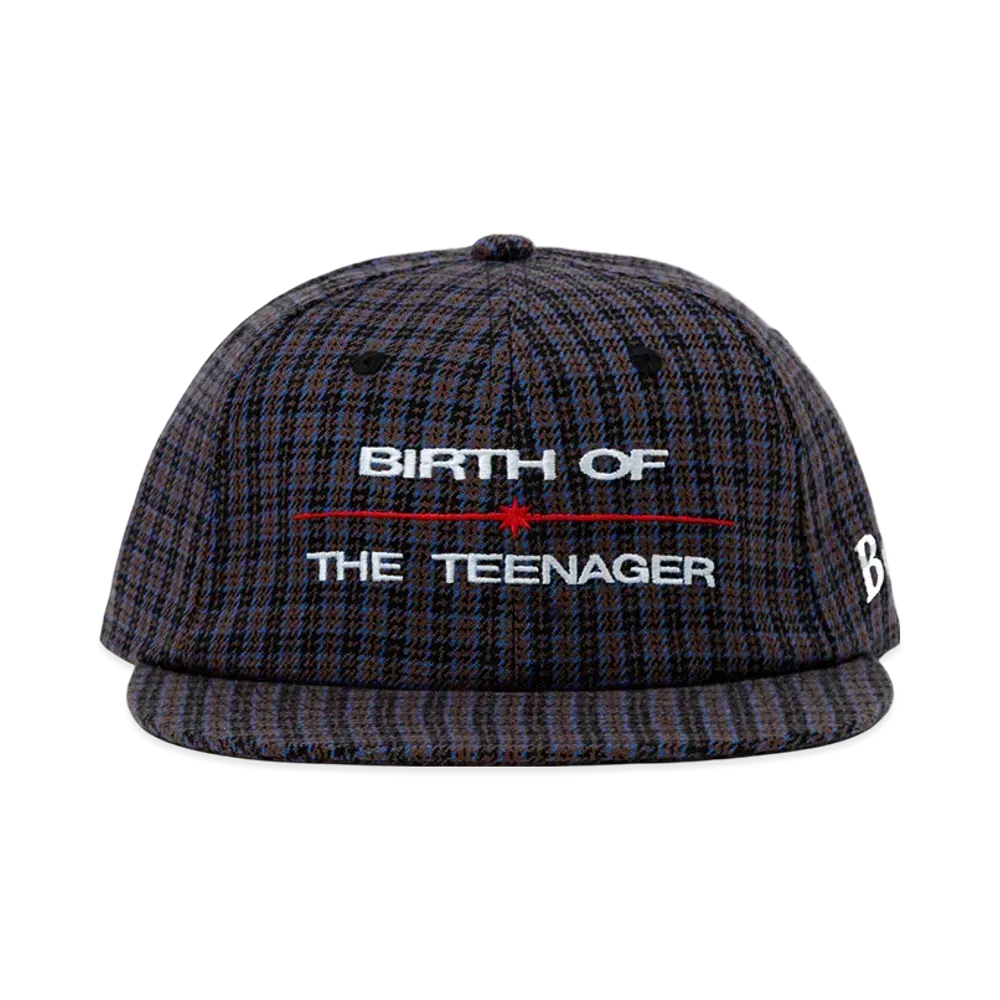 BOTT Plaid 6-Panel Cap "Brown"