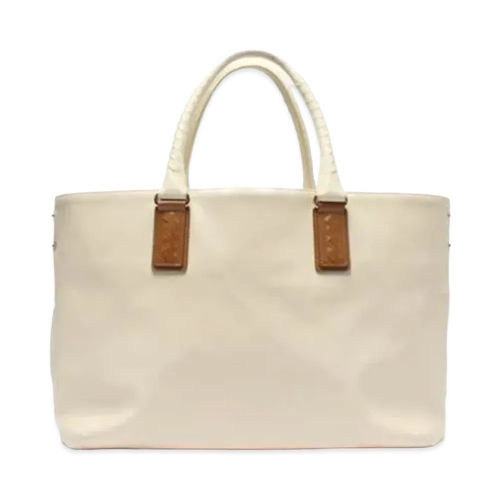 Bottega Veneta Micro Intrecciato Tote Bag ”Ivory”