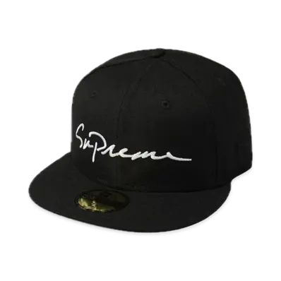 Supreme Classic Script New Era "Black"