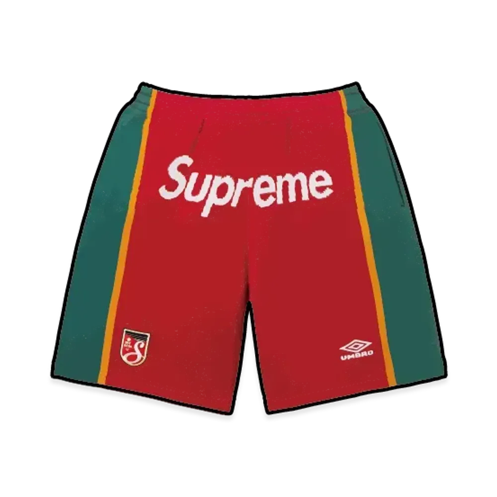 Supreme x Umbro Knit Soccer Short "Red"