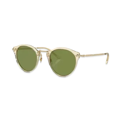 OLIVER PEOPLES OP-505 Sun "Buff-Gold/Green"