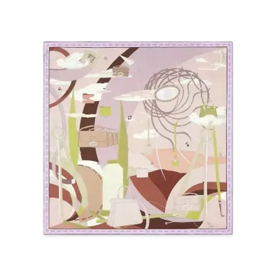 FENDI Silk Foulard "Pink"