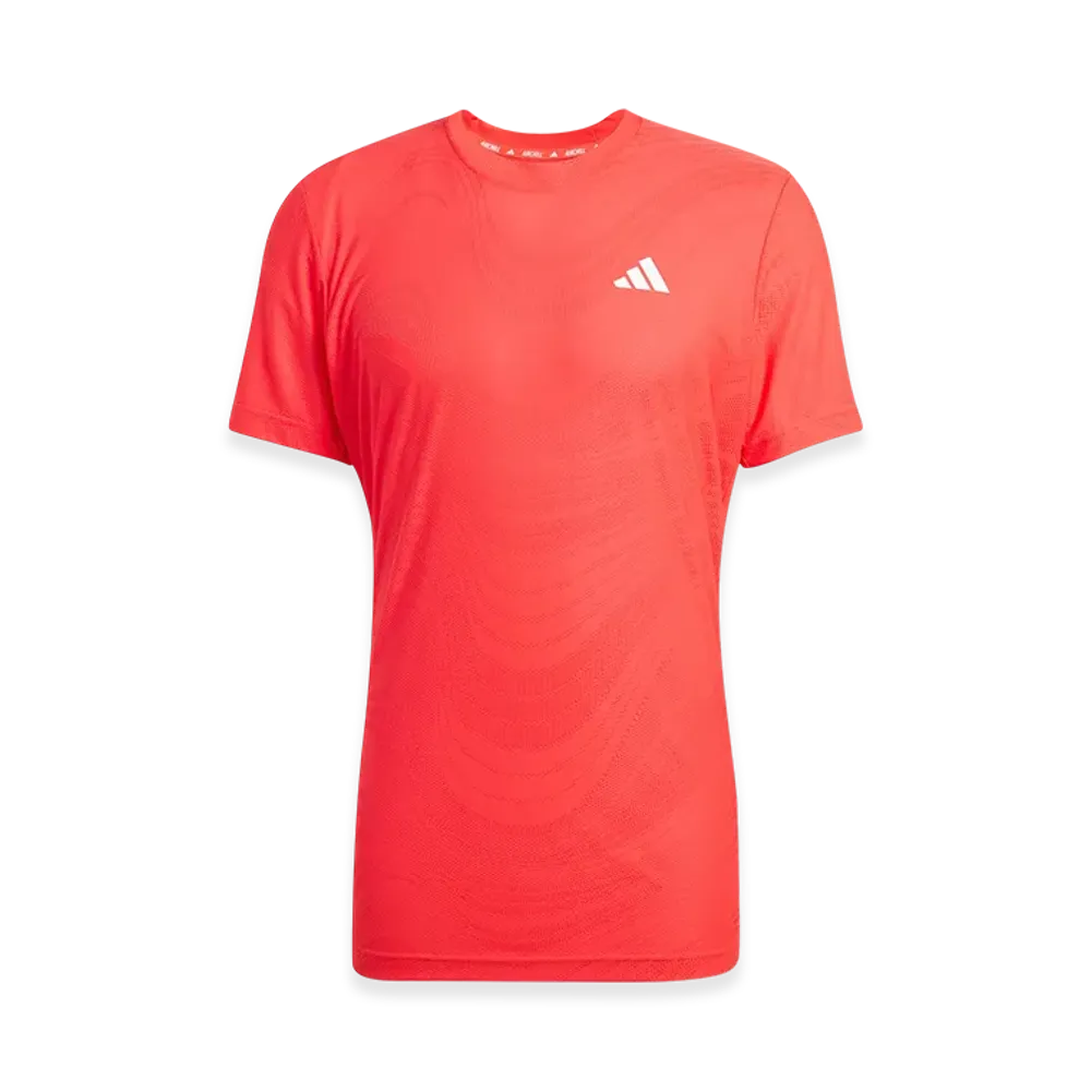 adidas Tennis Pro Climacool+ Freelift Short-Sleeve T-Shirt "Semi Lucid Red"