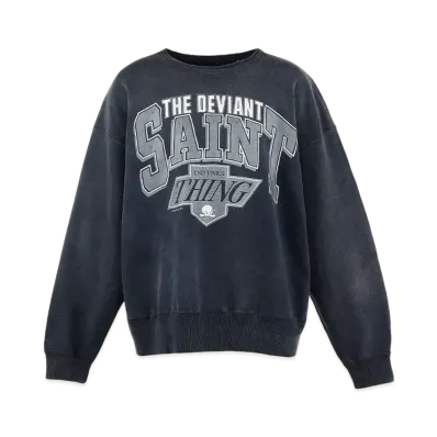 SAINT Mxxxxxx Crw-N Sweat The Devian "Black"