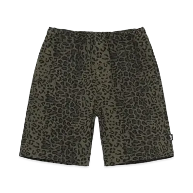 Stussy LEOPARD BEACH SHORT "Olive"