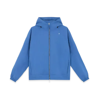 Stone Island 415G2 Comfort Wool Stone Island Stellina Layering Hooded Jacket with Anti-Drop - 24FW "Periwinkle"