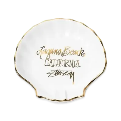 Stussy CERAMIC SEASHELL ASHTRAY "White"