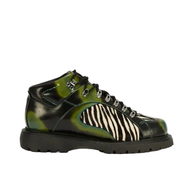 Brain Dead × Dr. Martens Wayborne Boot "Black/Olive/Zebra"