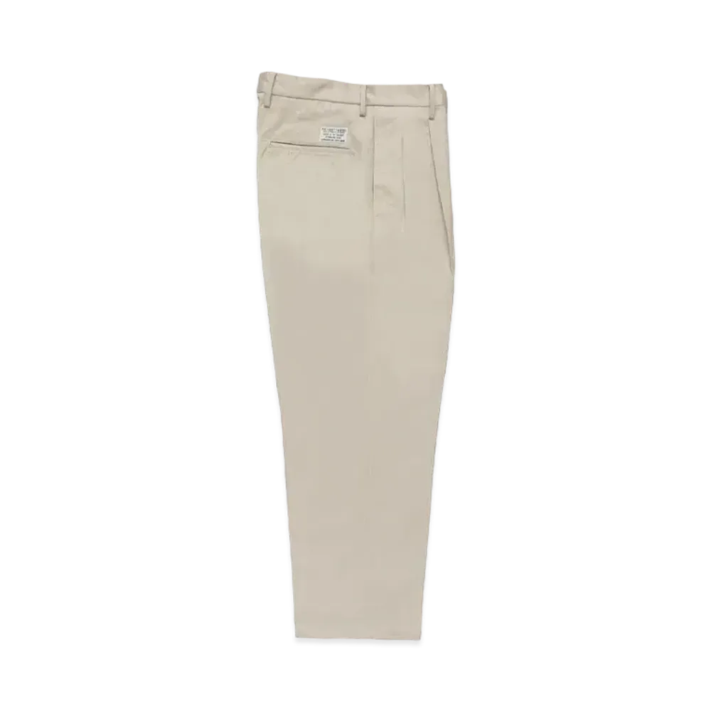 WACKO MARIA Double Pleated Chino Trousers "Light Beige"