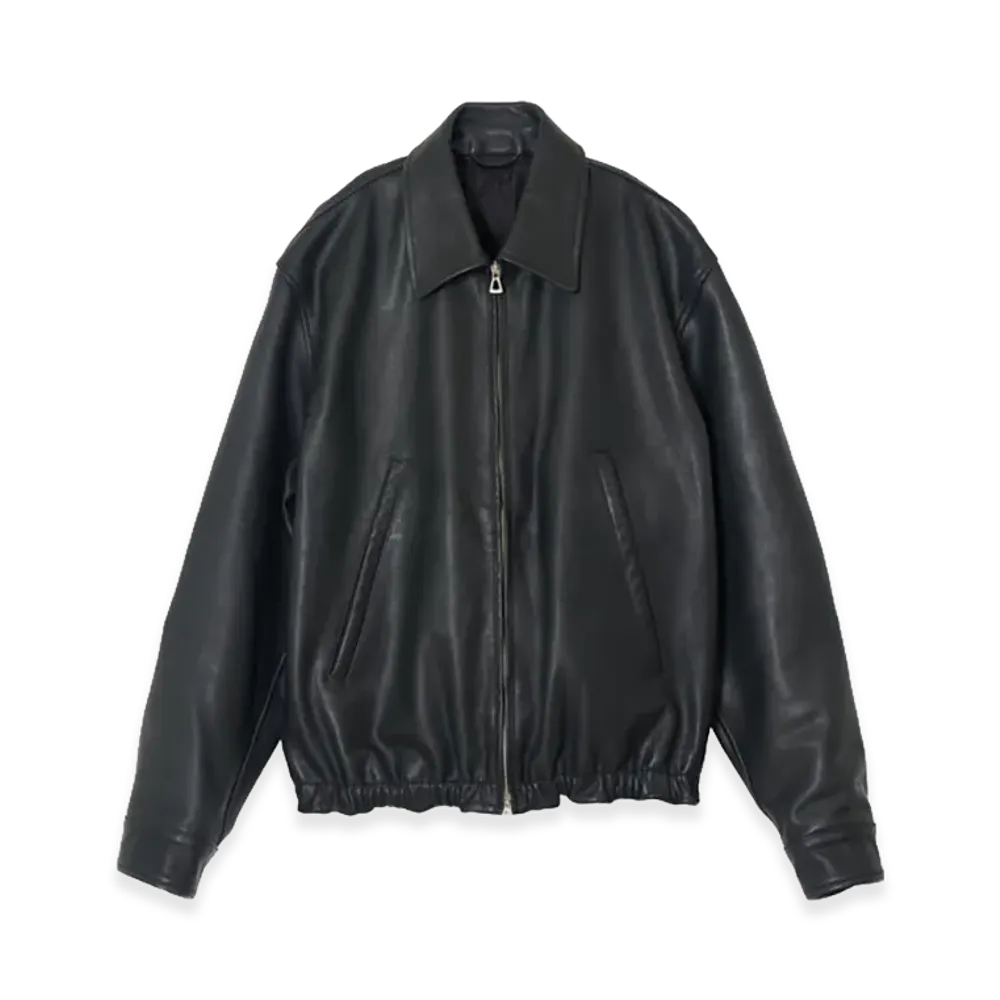 YOKE Carf Leather Zip Blouson "Black"