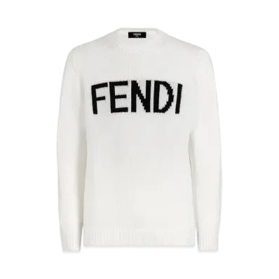 FENDI Men's Wool Sweater "White"