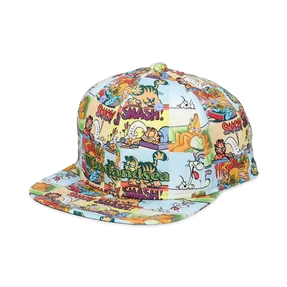 WIND AND SEA x GARFIELD Pattern Cap "Garfield"