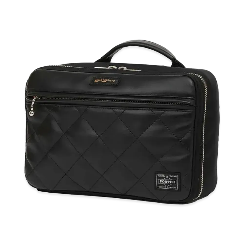 PORTER x Lewis Leathers Travel Case "Black"