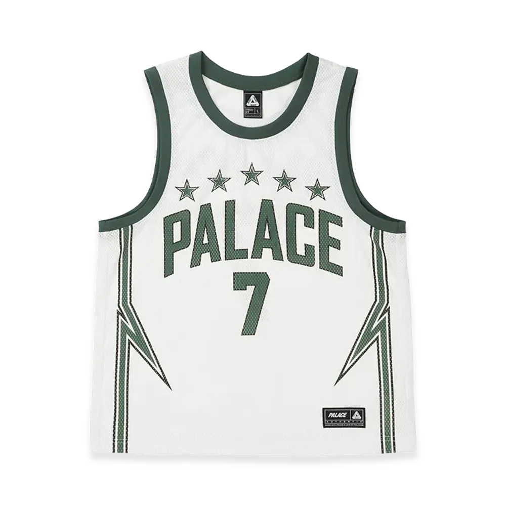 PALACE Lightning Basketball Vest "White/Green"