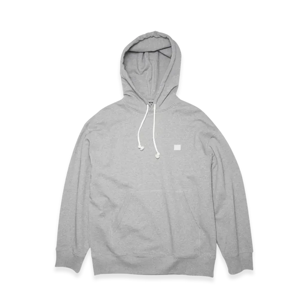 Acne Studios Farrin Face Oversized Hooded Sweatshirt "Light Grey Melange"