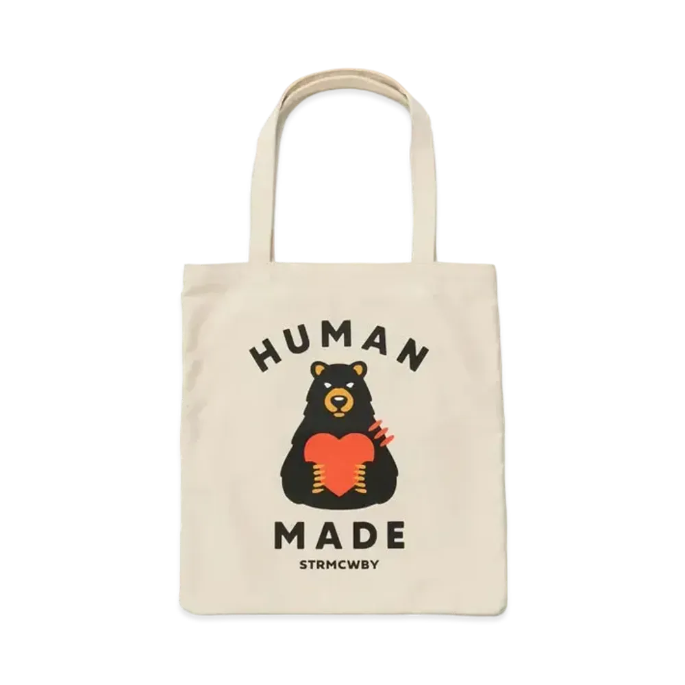 HUMAN MADE Book Tote "White"