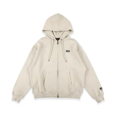 WIND AND SEA Heavy Waffle Zip Sweatshirt "Beige"