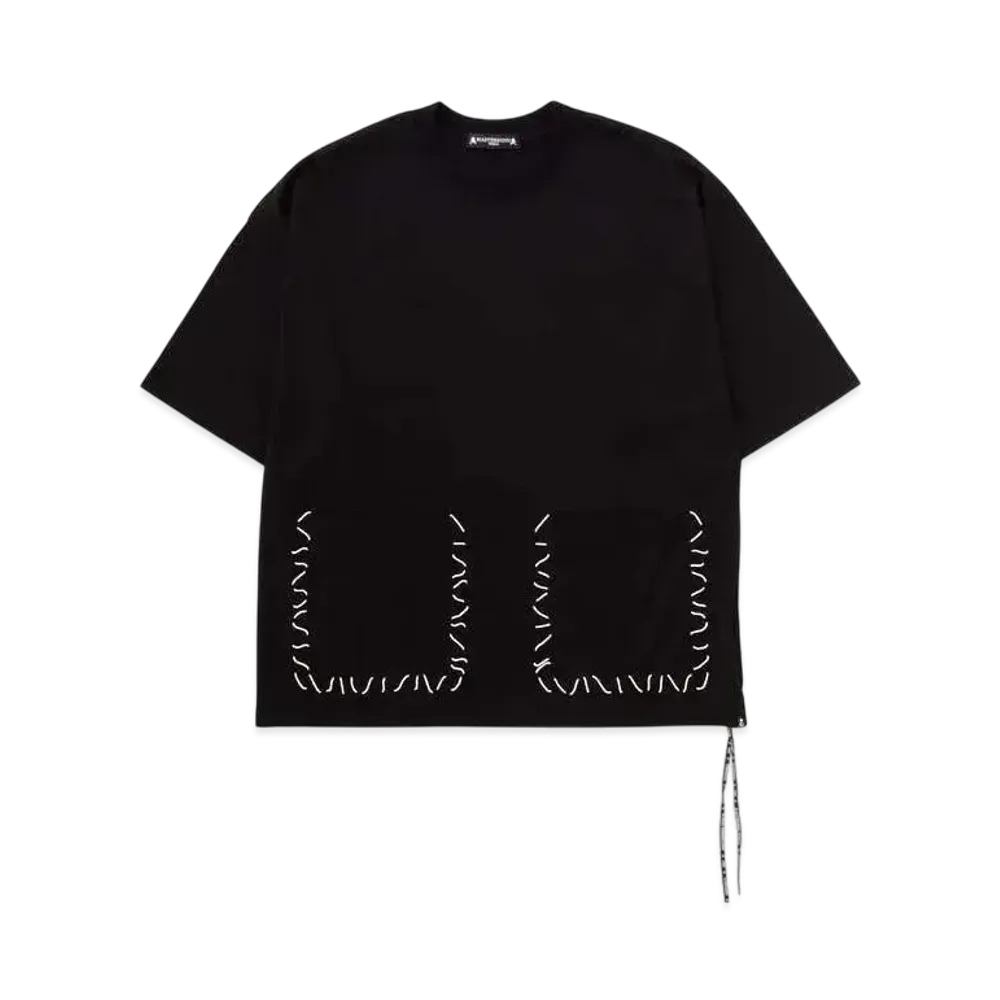 mastermind WORLD Boxy Hand Stitched Tee "Black"