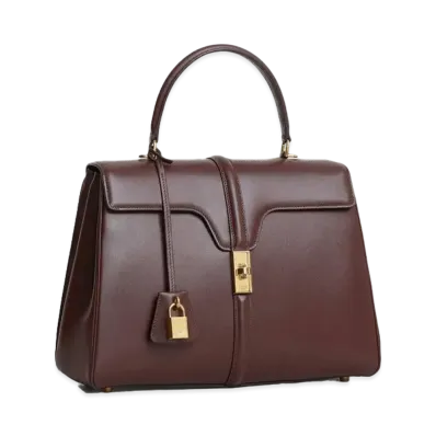 CELINE Medium 16 Bag in Satinated Calfskin "Brown"