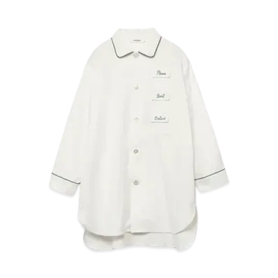 FUMIKA UCHIDA Pajama Set "White/Green"