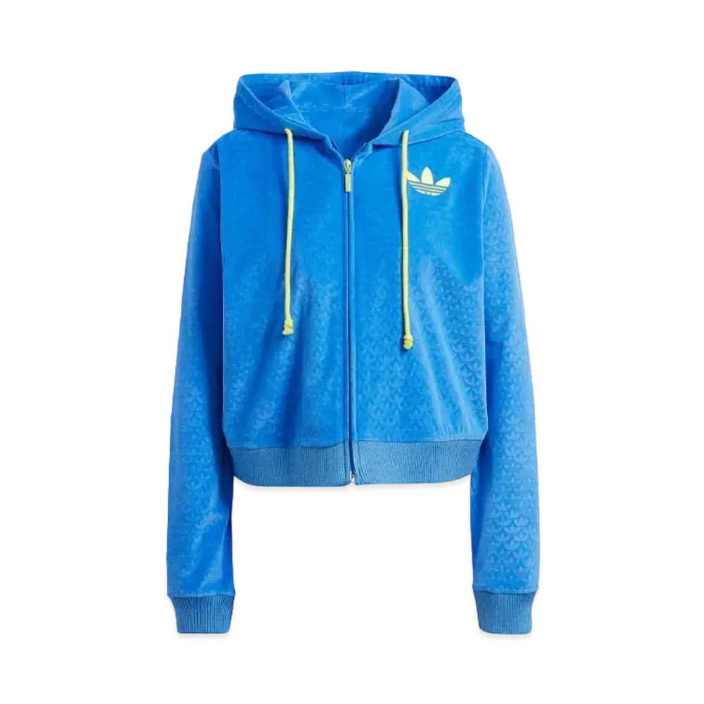 adidas Adicolor Heritage Now Velor Zip Parka "Blue Bird"
