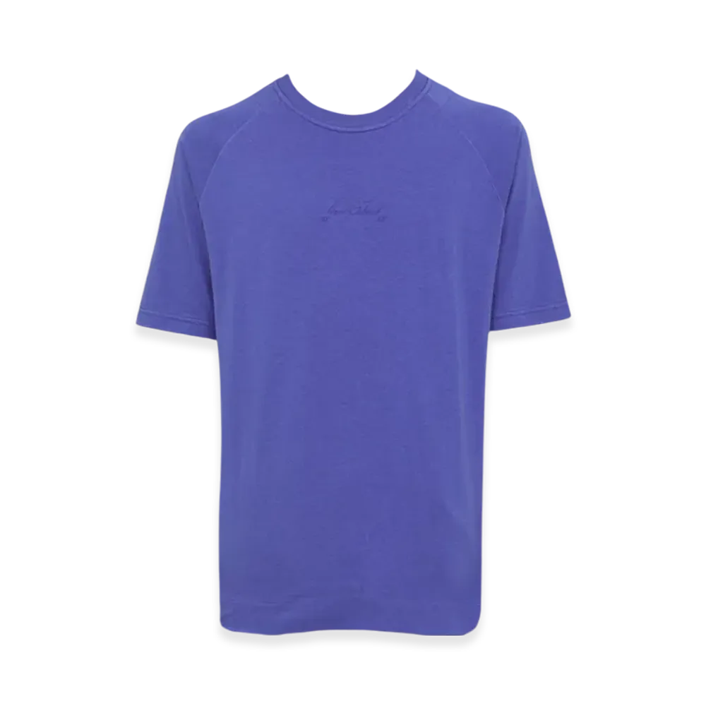 Stone Island 214Q3 Garment Dyed Cotton Jersey Short Sleeve T-Shirt - 22SS "Bright Blue"