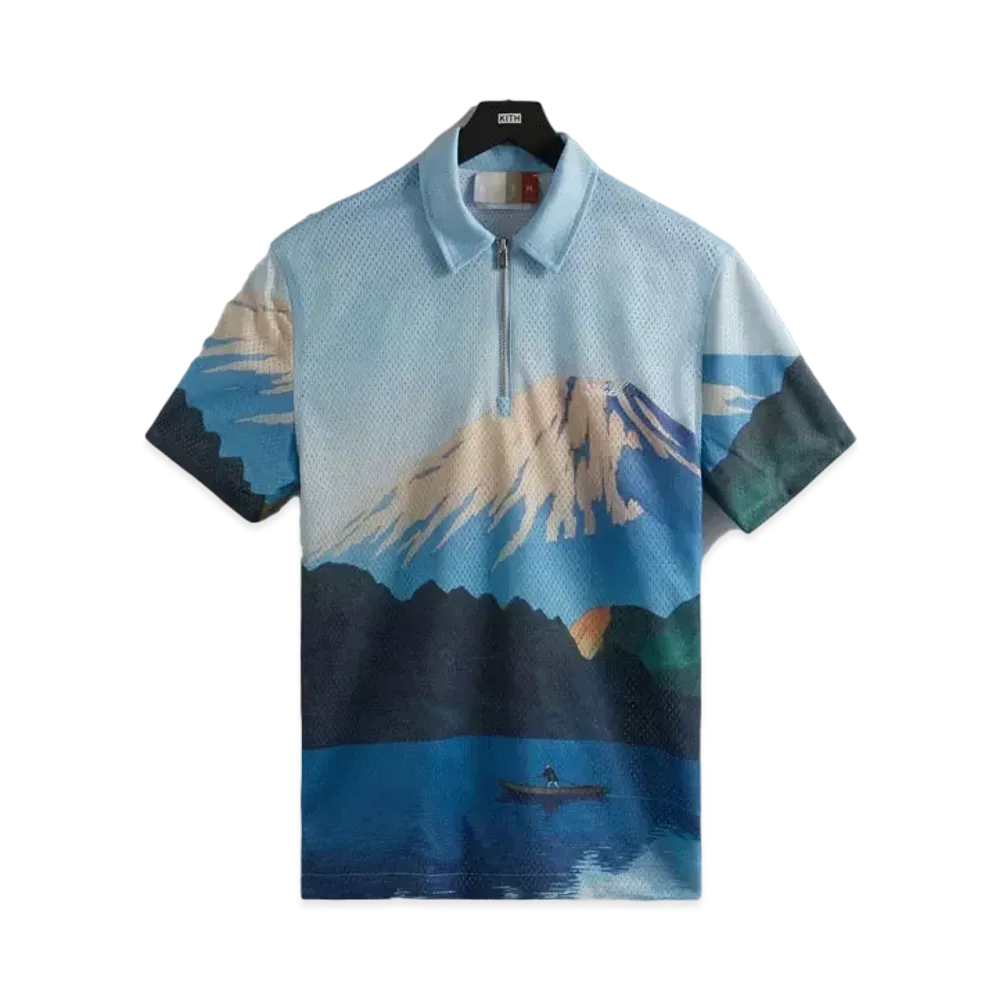 Kith Printed Devoe Quarter Zip "Current"