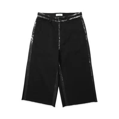 FACETASM FOIL WORKER PANTS "BLACK"