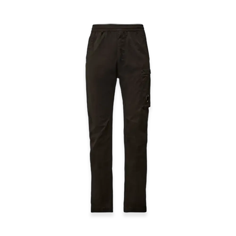 C.P. Company Diagonal Flatt Nylon Regular Cargo Pants "Black"