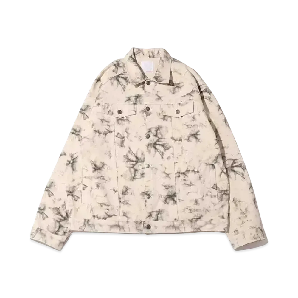 atmos pink Tie-Dye Oversized Jacket "Ivory"