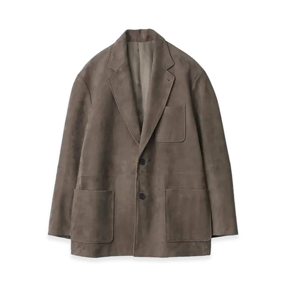 ssstein Goat Suede Blazer "Olive"