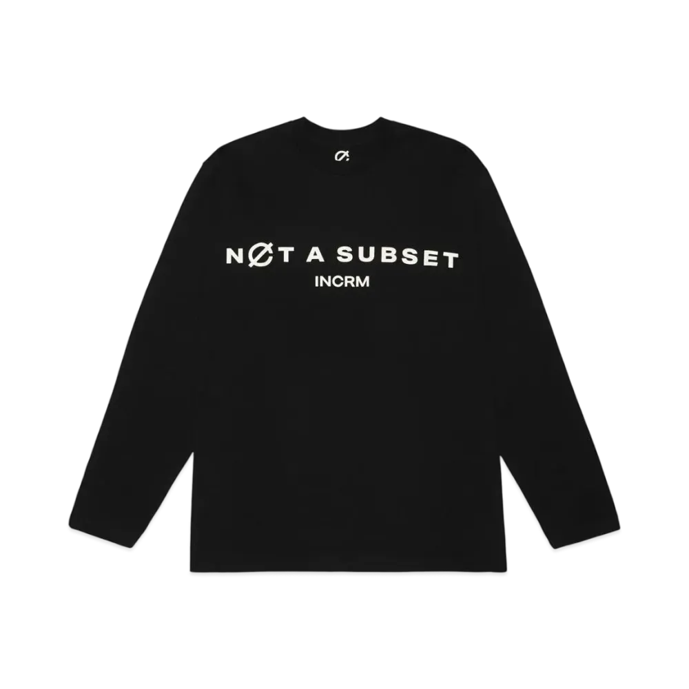 INCRM L/S T-SHIRT "BLACK"