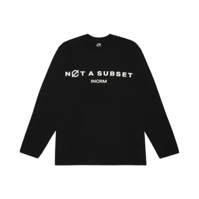 INCRM L/S T-SHIRT "BLACK"