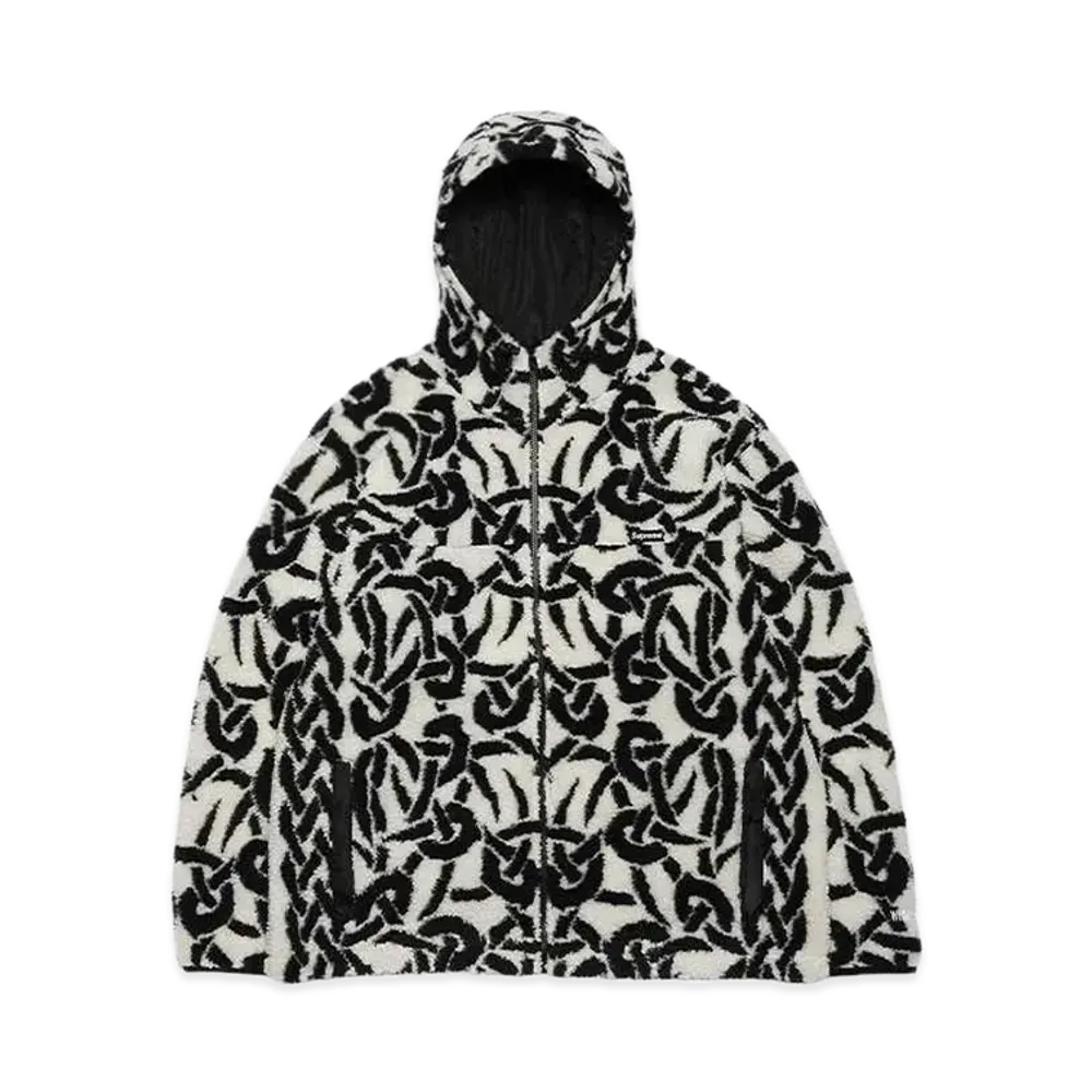Supreme Celtic Knot Reversible WINDSTOPPER Fleece Hooded Jacket "Stone"