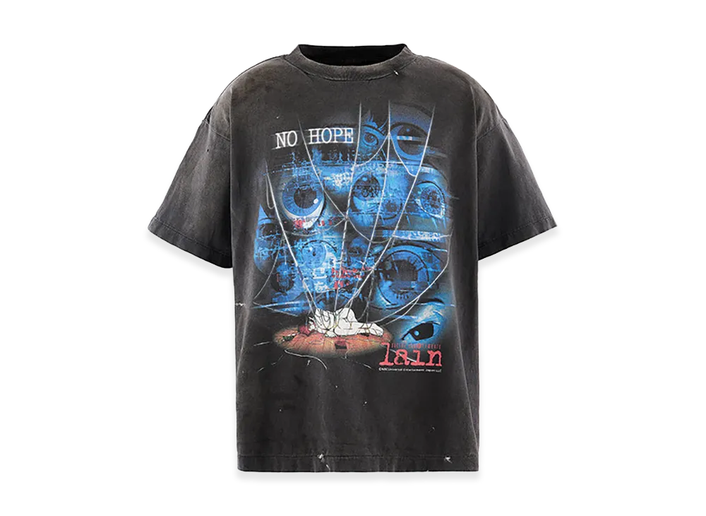 SAINT Mxxxxxx x serial experiments lain x Geeks Rule Lain SS T-Shirt/No Hope "Black"