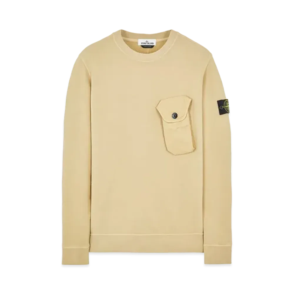 Stone Island 60419 BRUSHED COTTON FLEECE "Ibory"