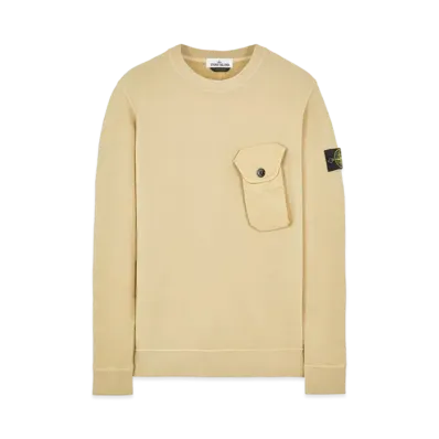 Stone Island 60419 BRUSHED COTTON FLEECE "Ibory"