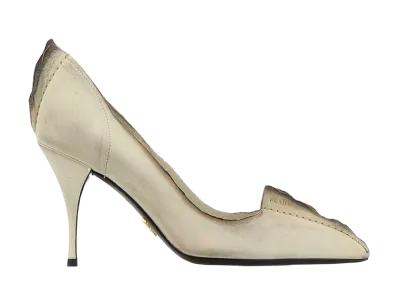 PRADA Women's Ivory Leather Pumps "White"