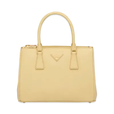 Prada Galleria Saffiano leather Medium Bag "Light Yellow"