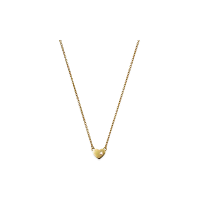 GOD ONLY KNOWS Tear Heart Necklace "Gold"