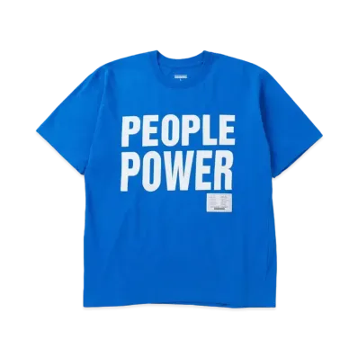 NEIGHBORHOOD x KATHARINE HAMNETT . Tee SS-5 "Blue"