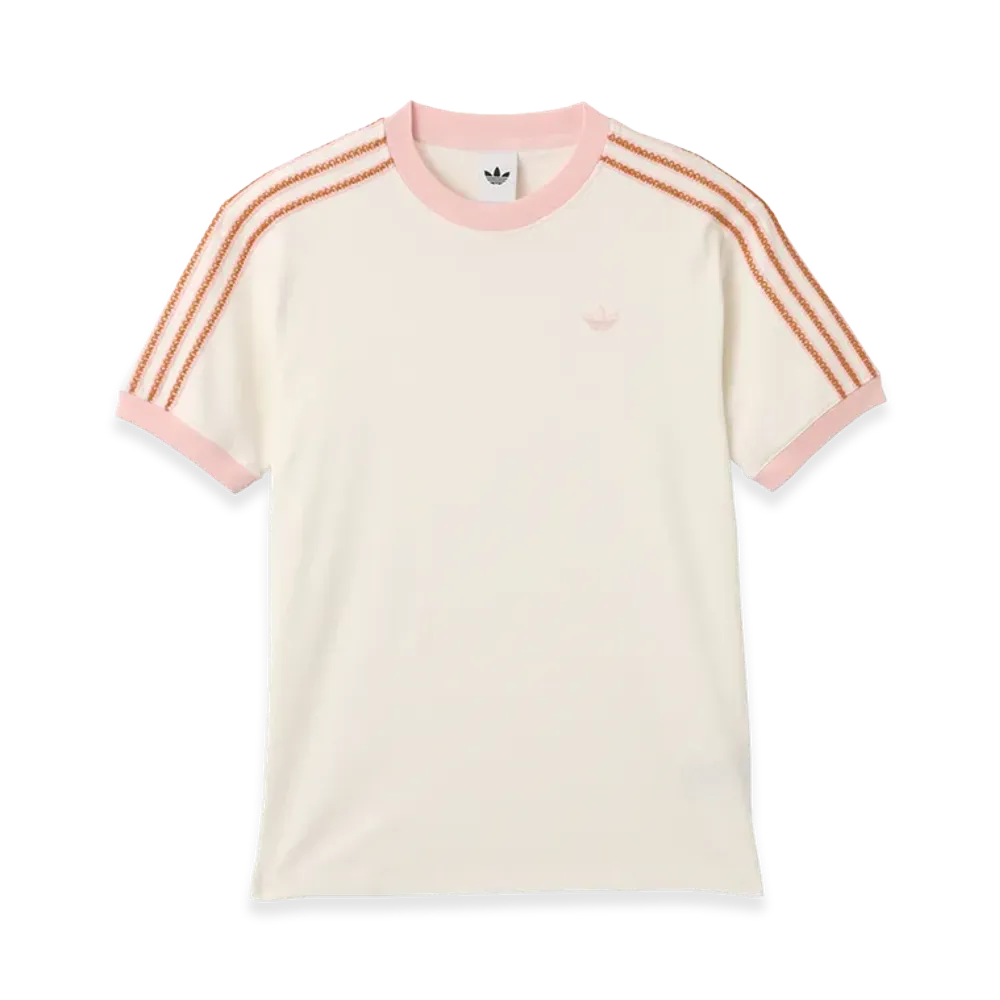 adidas Women's Summer Glow Advanced Three Stripes T-Shirt "White"