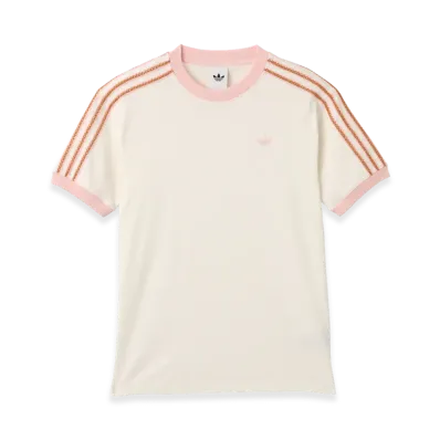 adidas Women's Summer Glow Advanced Three Stripes T-Shirt "White"