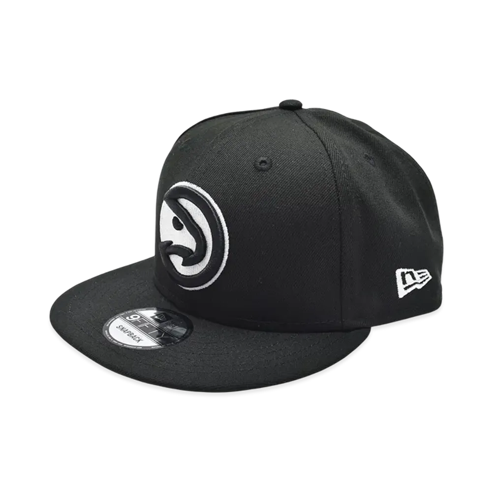 NEW ERA NBA 9Fifty Basic Cap Bk&Wh Atlanta Hawks "Black"