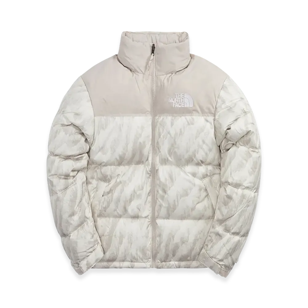 The North Face Printed 1996 Retro Nuptse Jacket "Silver Grey"