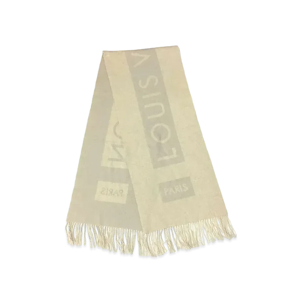 Louis Vuitton Baroda Scarf "Ivory/Beige"